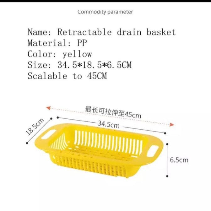 Adjustable Telescopic Dish Drainer, Sink Drain Basket, Washing Vegetable Fruit Plastic Drying Rack, Fruit And Vegetable Strainer, Kitchen Accessories Organizer Adjustable Telescopic Dish Drainer, Sink Drain Basket, Washing Vegetable Fruit Plastic Drying Rack, Fruit And Vegetable Strainer, Kitchen Accessories Organizer